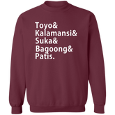 Toyo Kalamansi Suka Bagoong Patis Unisex Crewneck Pullover Sweatshirt